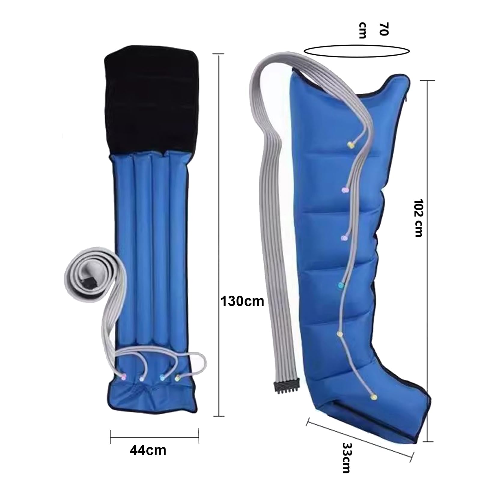 Botas Presoterapia Piernas, Presoterapia Para Casa Profesional, 6 Cámaras | Drenaje Linfático,Presión Configurable,Temporización Configurable ,Mejora La Circulación Recuperación Muscular