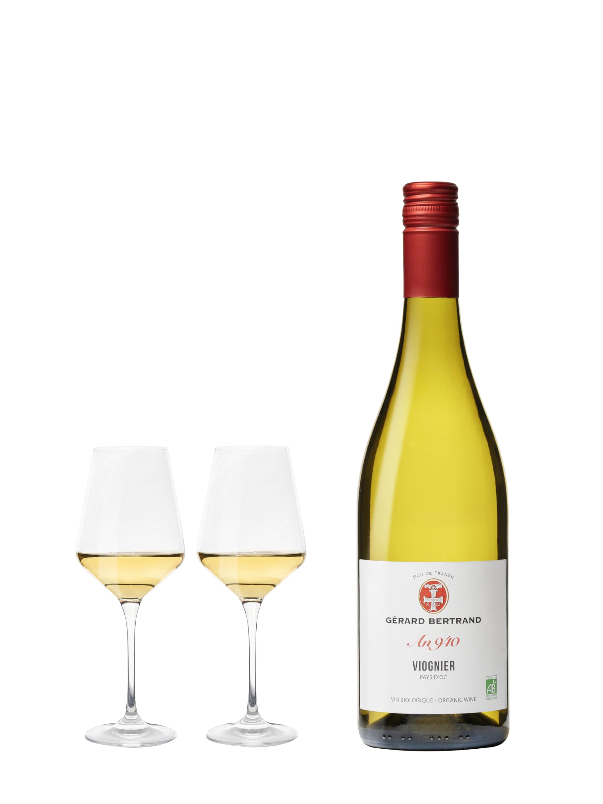 Gérard Bertrand Héritage An 940 Viognier Pays d'Oc 2025 vin blanc 6x75cl