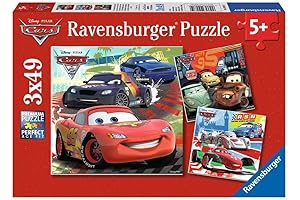 Ravensburger Disney Cars: Worldwide Racing Fun - Best Kids Cars Puzzles for Ages 4-8 Years