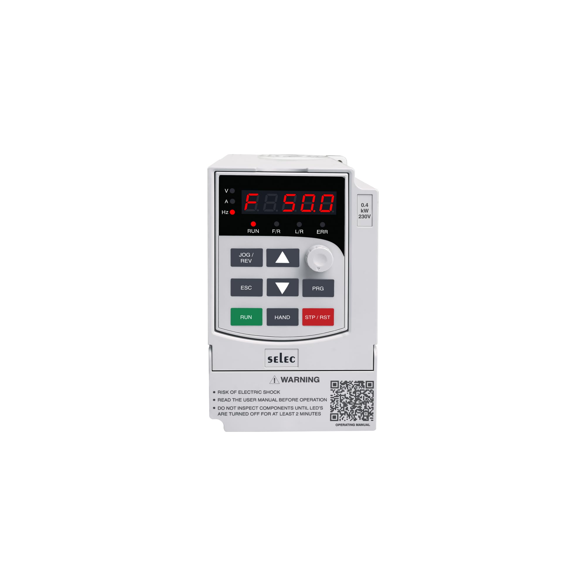VFD-S-1-005-230V, 1 Phase 230V AC INPUT, 3 Phase 0 to 230V AC OUTPUT, 0.5 HP/0.4 kW, 2.5 A