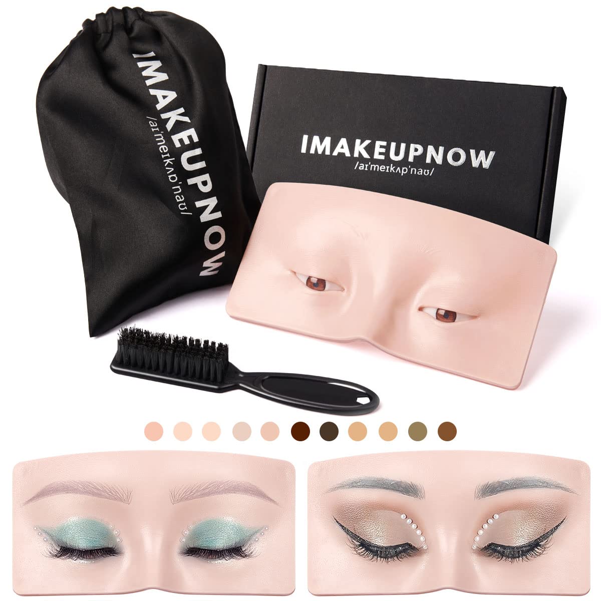 Photo 1 of * opened for inspection * see images *
IMAKEUPNOW Makeup Practice Face Board 3D Realistic Pad with Cleaning Brush for Makeup Artist 
