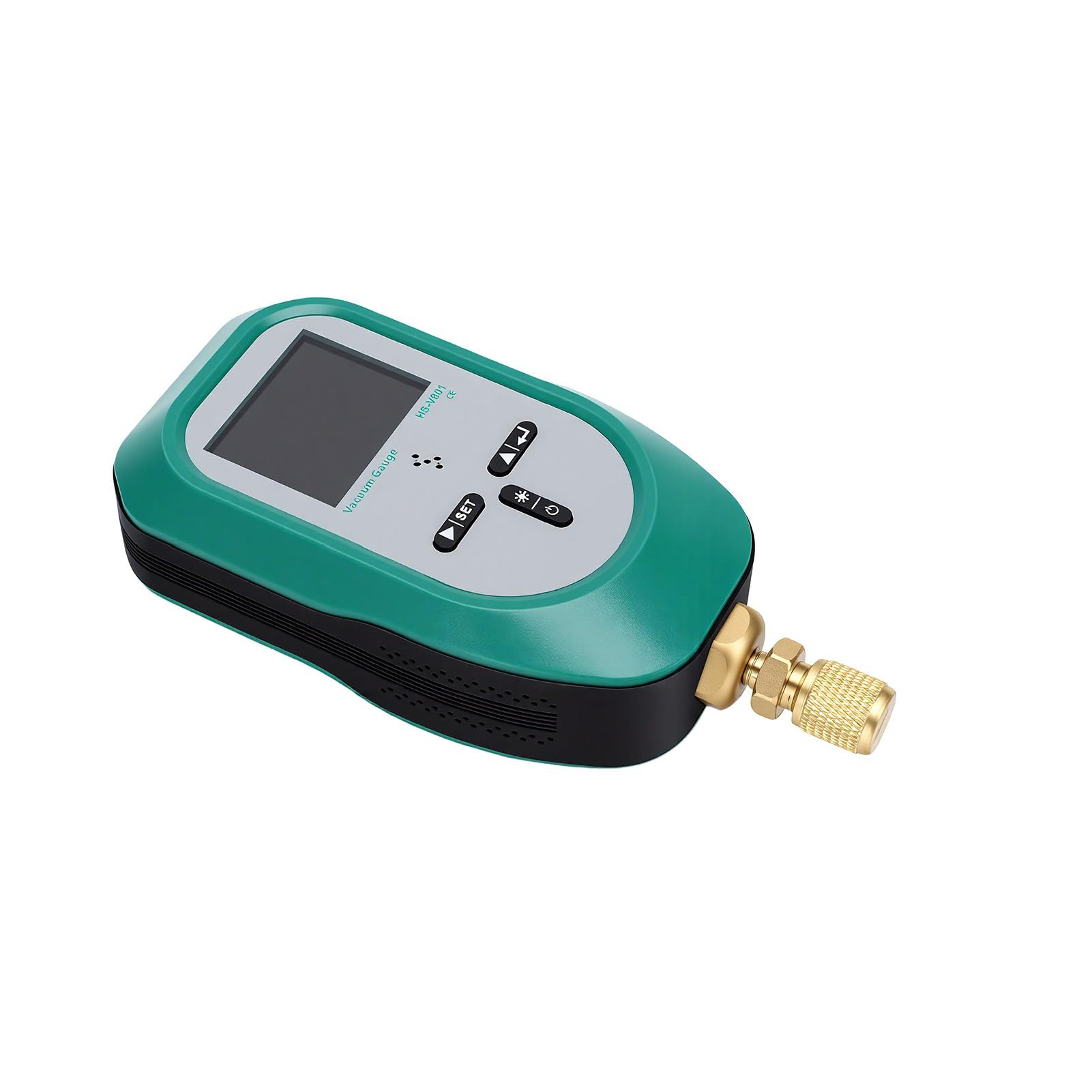 GOWENIC Cyfrowy Wakuometr 0-75000 Mikronów, Interfejs 1/4 SAE i 7/16-20UNF, Mikronowy Tester Próżni HVAC z Podświetlanym Wyświetlaczem do Dynamicznego Monitorowania Systemu