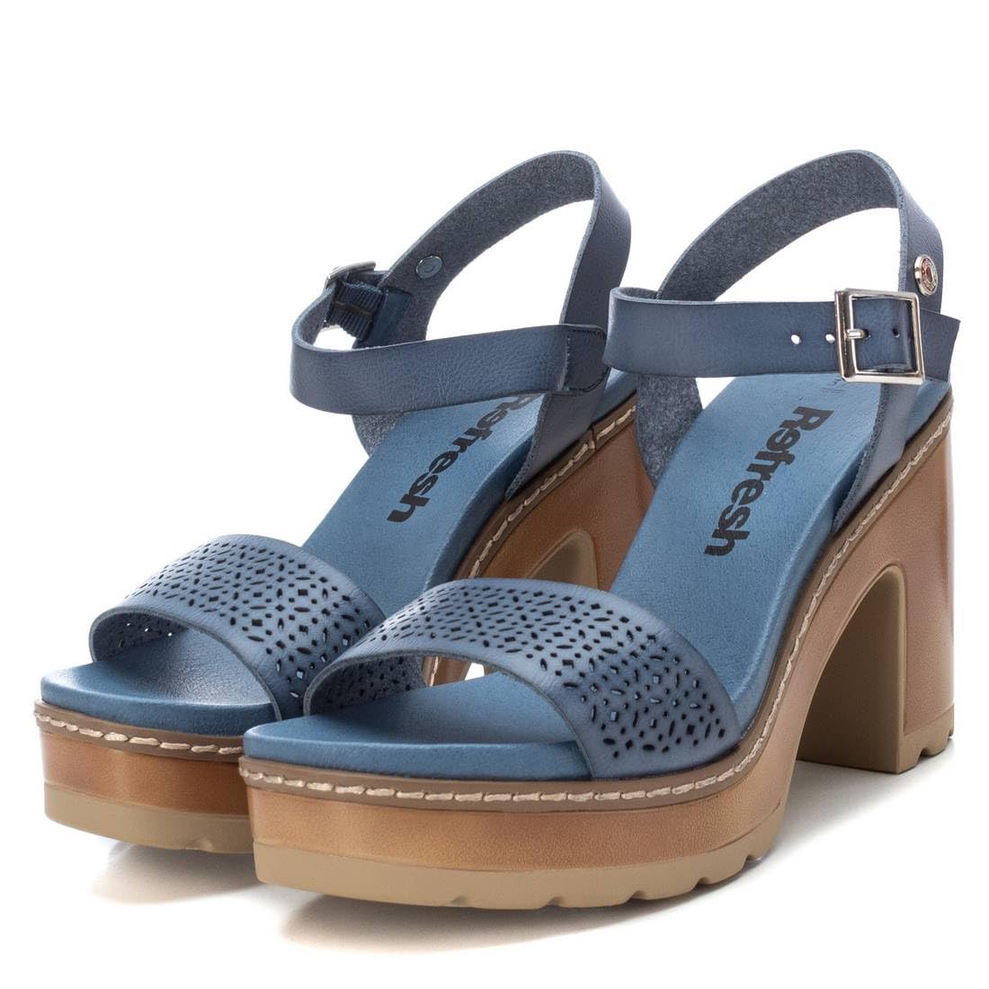 REFRESH 17077702, Sandalia con talón Mujer
