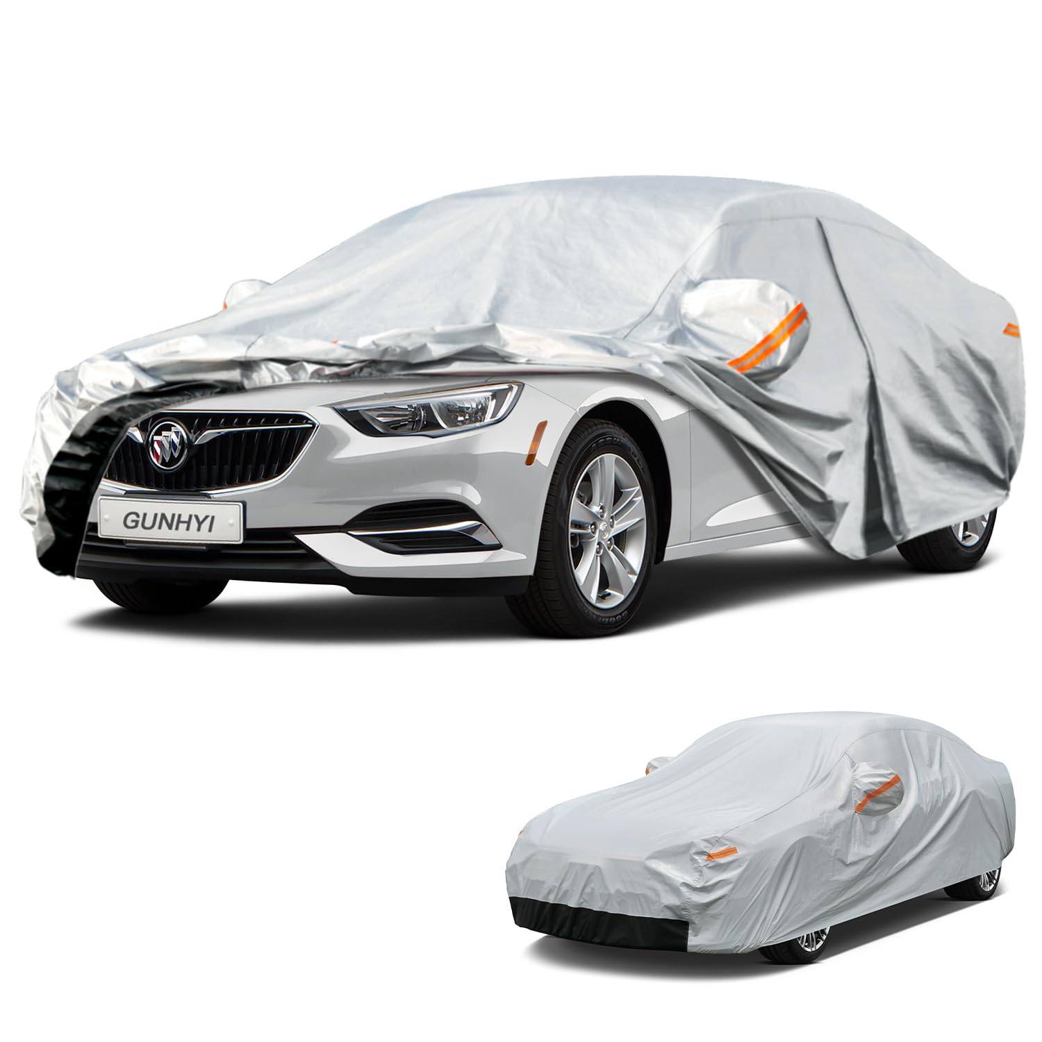 GUNHYI 6 Layers Car Cover Custom Fit Buick Regal (2009-2026) Waterproof All Weather, Heavy Duty Outdoor Snow Sun Rain Uv Protection (Ships from US Warehouse, Delivery 3-8 Days)