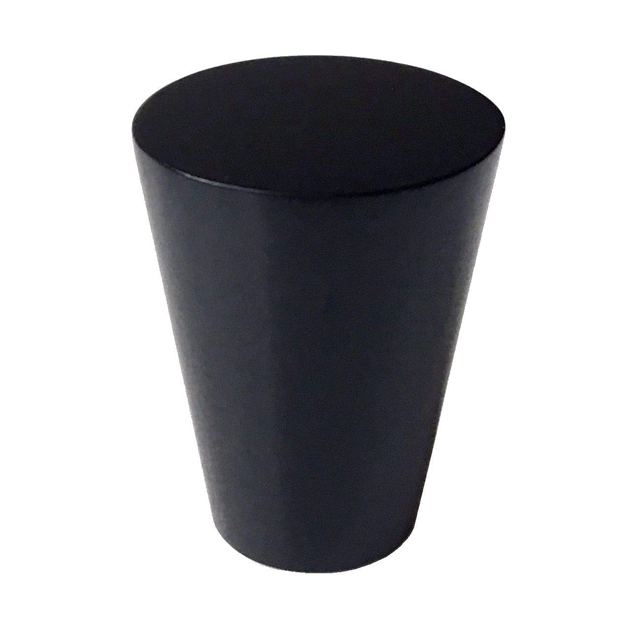 HAOJIazx Tapered Knob Taper Shaped Knob Conical Drawer Pull Brushed Gold Bronze Nickel Chrome Black Dresser Knob Pull Handles Cabinet Knob Door Knobs Hardware (NO.115)(Matte Black,Top Dia : 0.9" (23 m