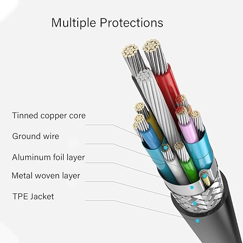 Miniatura 5 de Cable de disco duro USB 3.0, cable USB-A a Micro B compatible con Samsung Galaxy S5, Note 3, Note Pro 12.2, cámara, disco duro WD Toshiba Seagate y