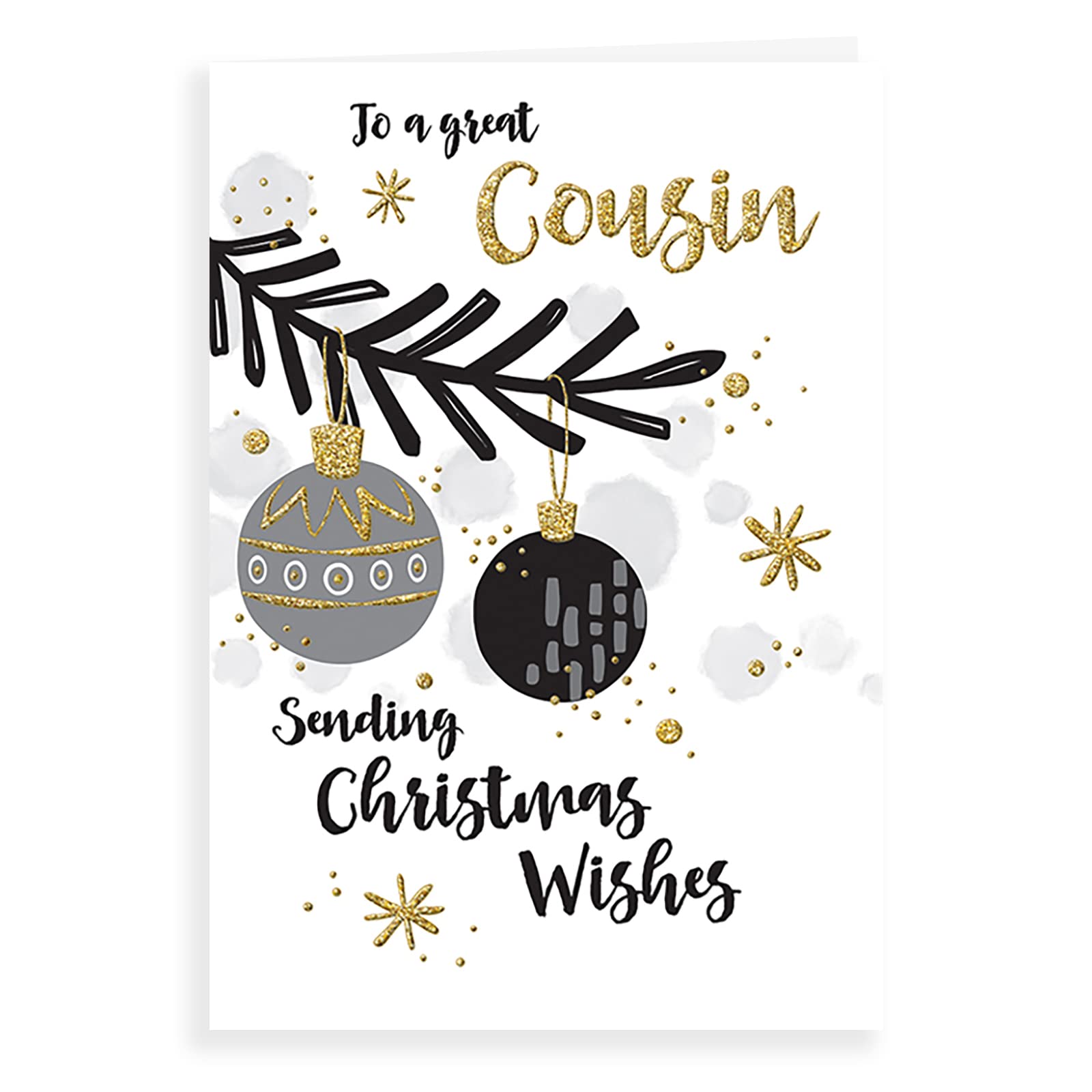 Piccadilly Greetings Modern Christmas Card Cousin - 7 x 5 inches