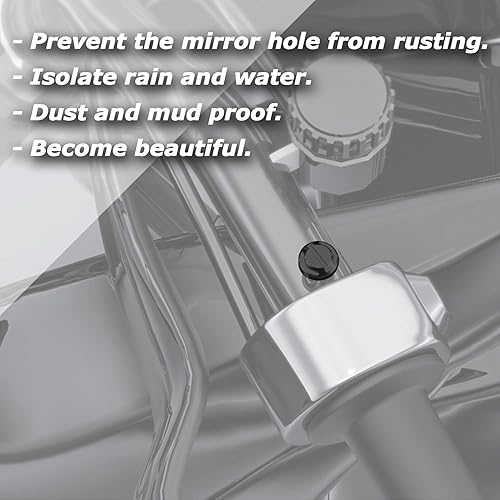 Miniatura 4 de AVERZELLA 4 tapones de agujero para espejo de motocicleta pernos 2 regulares2 reversos M10 x 125 negro M102 regular  2 reversos Azul / Patchwork,