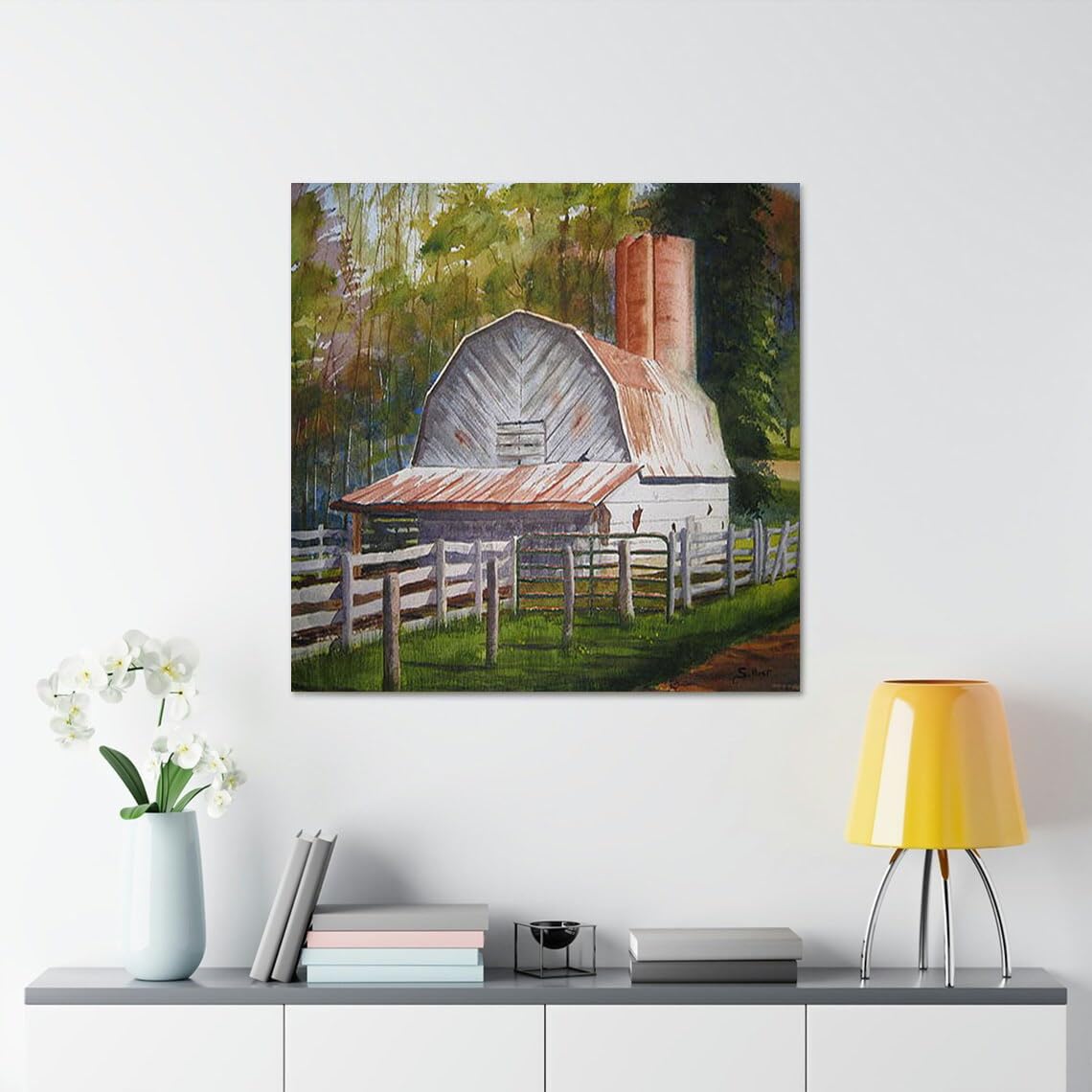 GADGETS WRAP Canvas Gallery Wrap Framed for Home Office Studio Living Room Decoration (17x17inch) - Boone Barn