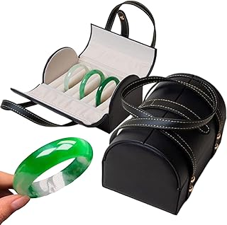 Jewelry Box 収納ケース | 7コンパートメント 携帯用 バングルケース | ブレスレット 整理 収納ボックス - 女性用 バングル ネックレス イヤリング 自宅 引出し 机 祝日 誕生日