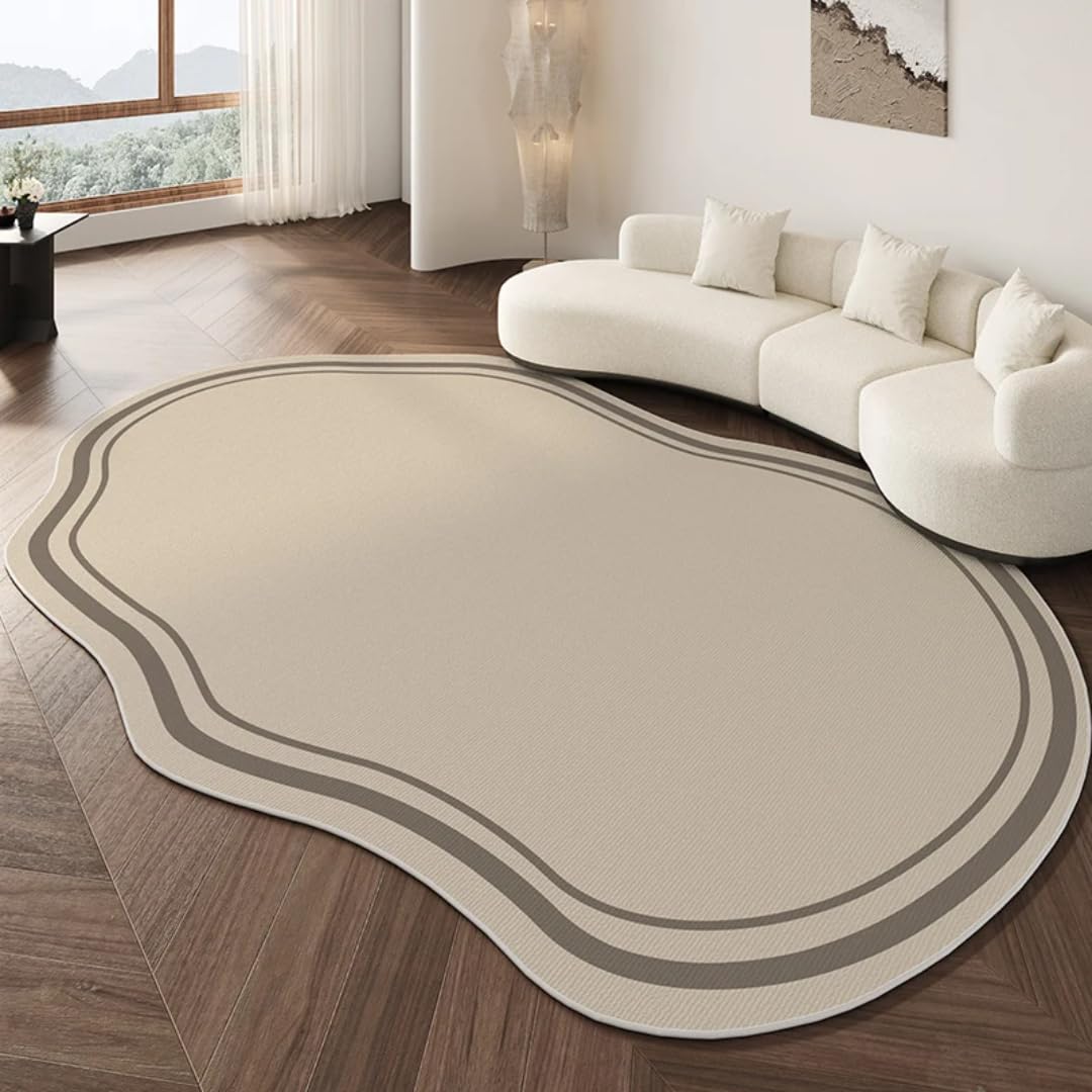Tapis de décoration de salon en peluche douce grand tapis de lit 100 x 160 cm