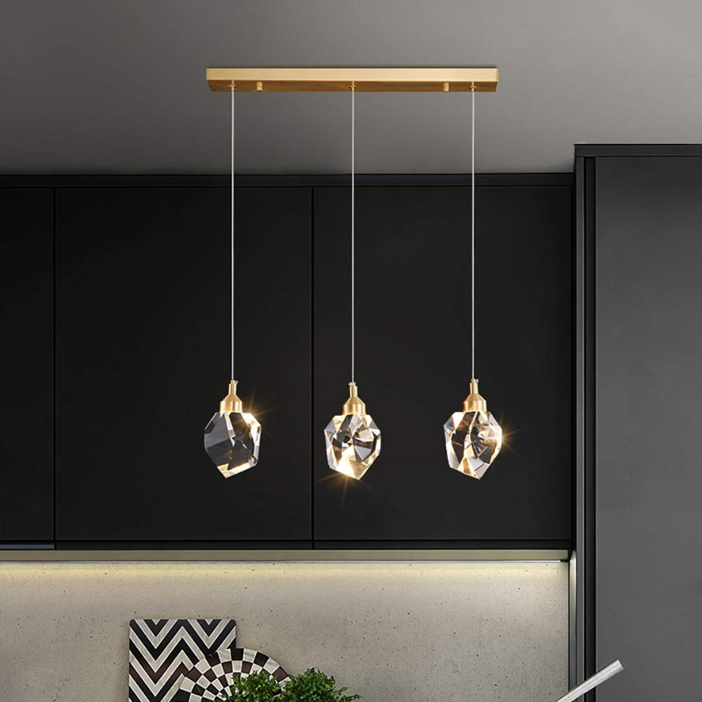 KLXSIVU Chandelier, Ceiling Light Led Modern Chandelier Ball Lighting Fixtures for Stairs Living Room Hotel Corridor Foyer Entrance Nordic Art Chandelier-Copper 5 H,Copper-Single Head
