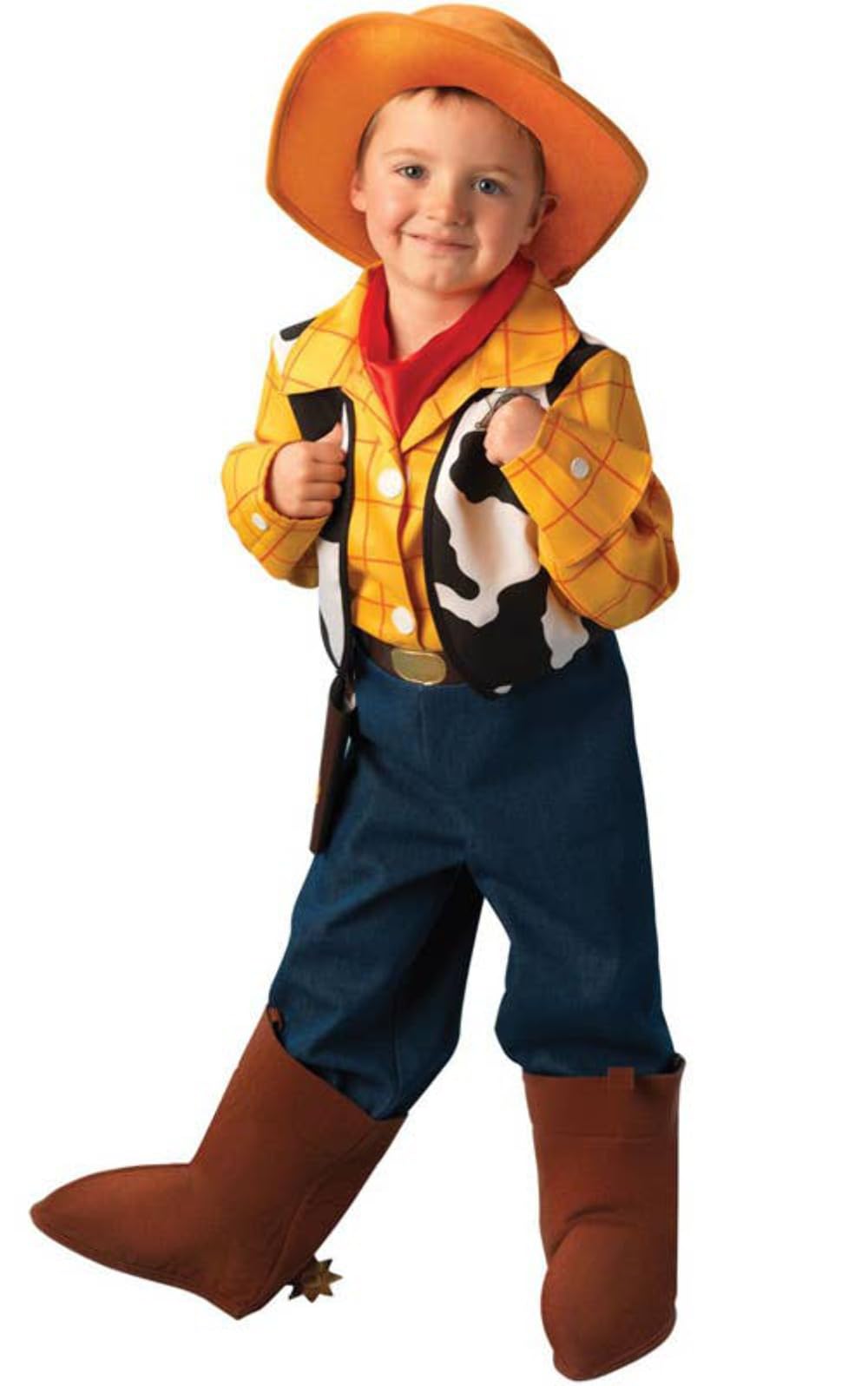 Rubies 3 883686 – Costume per Bambini Woody Platinum (Camicia, Pantaloni, Cappello, Scaldamuscoli)