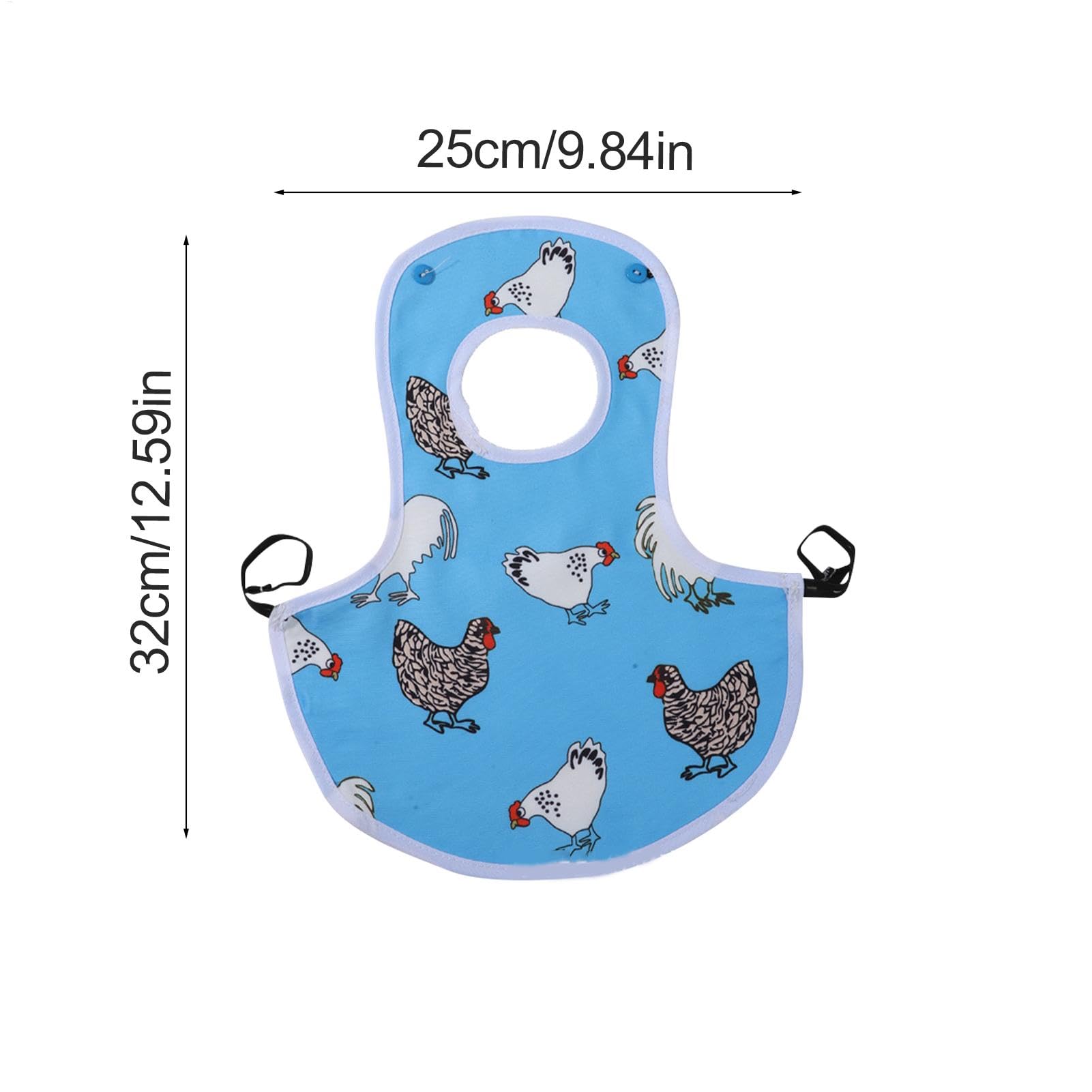 Sillín de gallina – Delantales de gallina | Protector de espalda de alas | Protector de pollo transpirable para picar gallinas | Protector de pollos con banda elástica para granja en casa