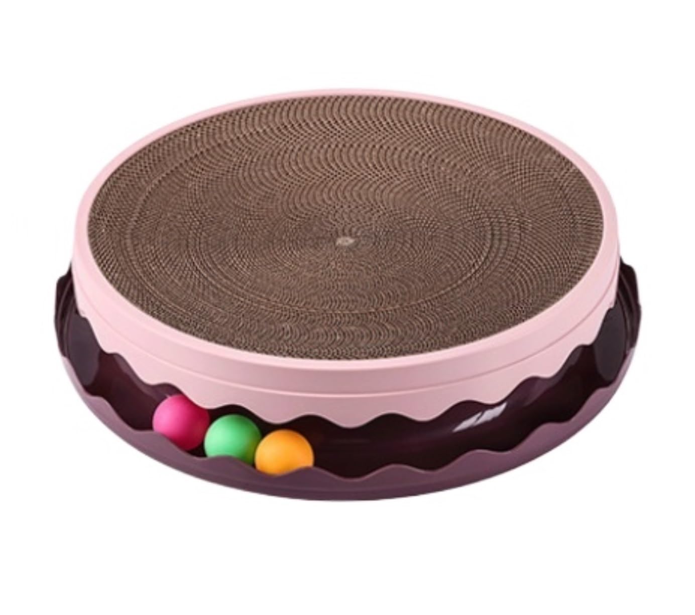 Rascador para Gatos Tablero Rascador For Gatos, Rascador Corrugado For Gatos, Cama Ondulada De Doble Capa For Gatos De Interior, Muebles De Protección para Gatos De Interior(Pink)