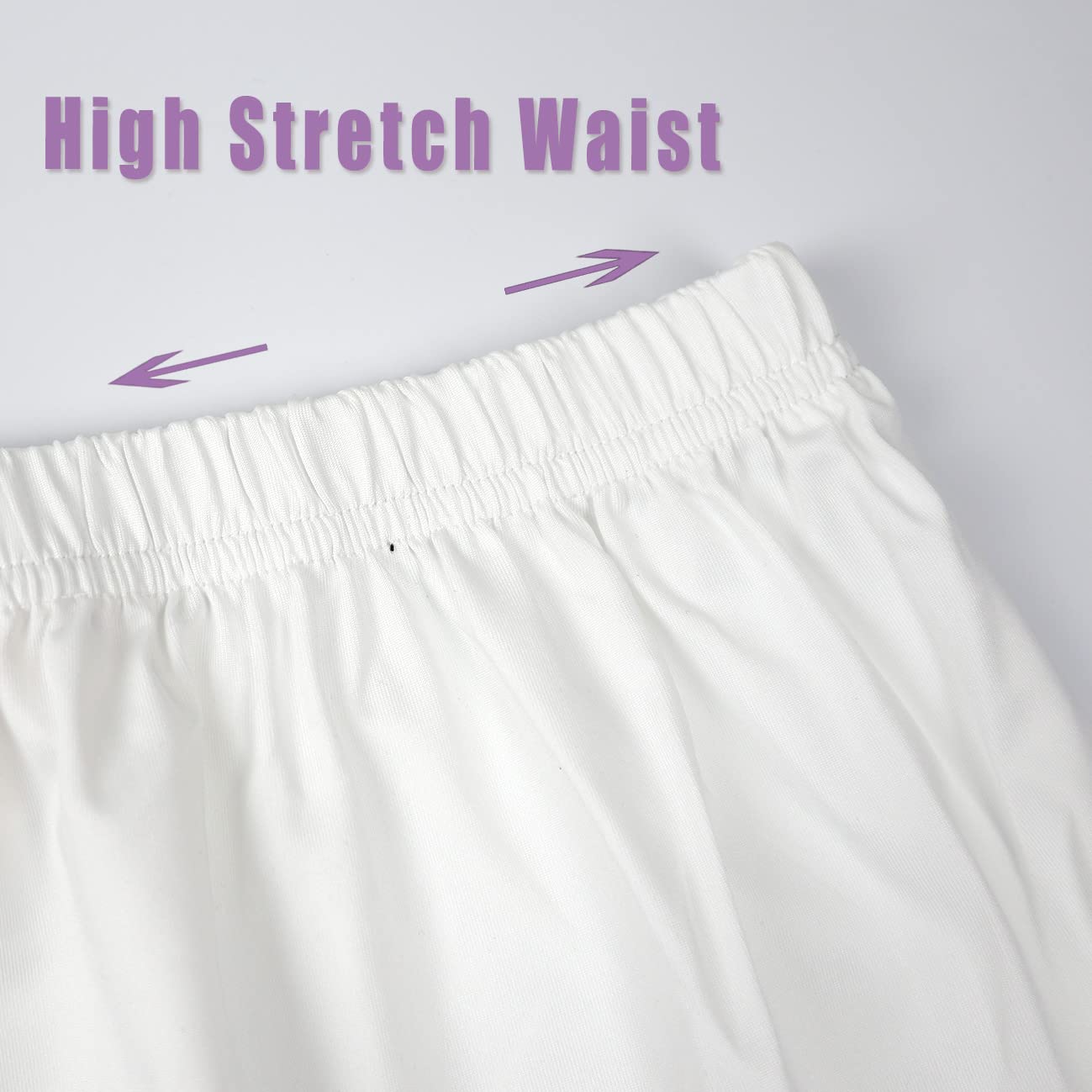Extensor de camisa de encaje para mujer, talla grande, cintura elástica, media enaguas