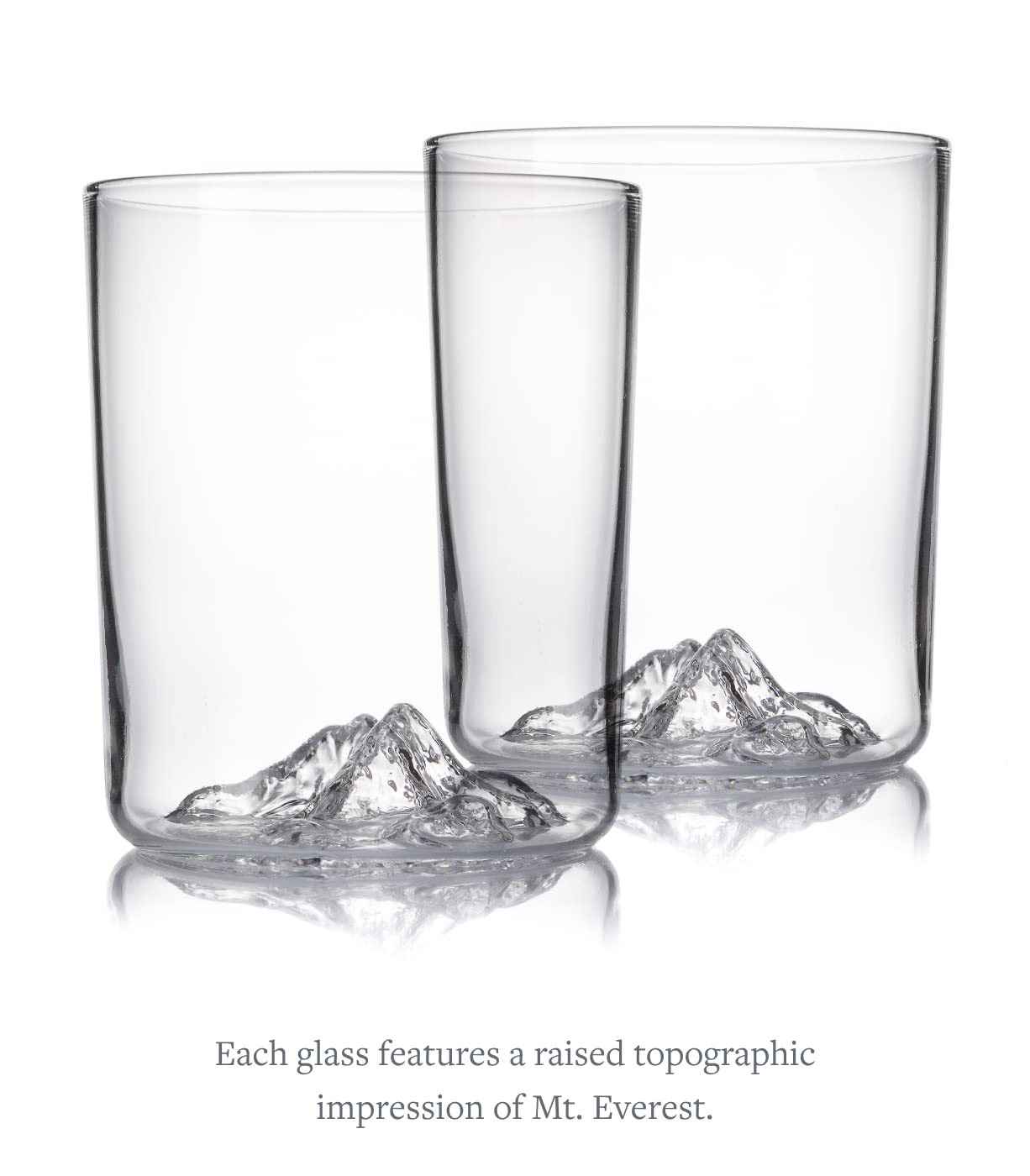 Amazon.com | Huckberry Whiskey Peaks Iconic Mountain Bar Glasses
