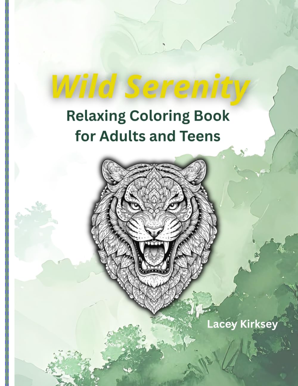 Wild Serenity: Relaxing Coloring Book for Adults and Teens