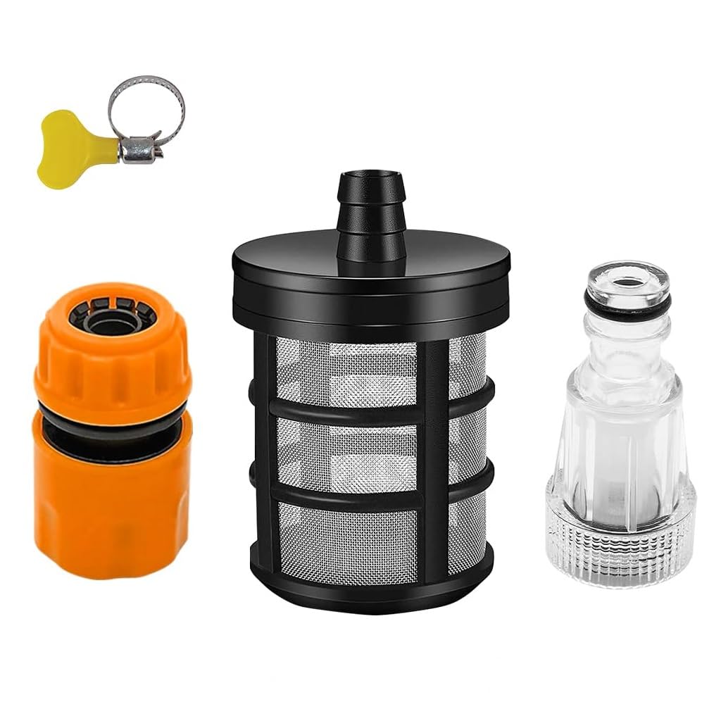 Pressure Washer 1/2'' Quick Connectors & Filters Set of 3Pcs High Pressure Quick Connectors Water Filter Connectors Universal Pressure Washer Connector Filters