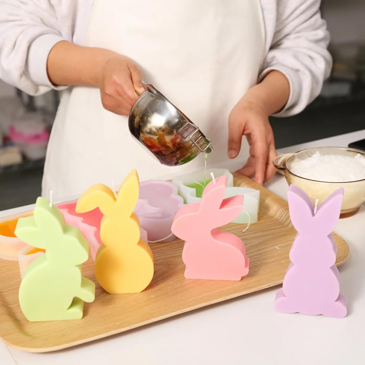 Stampi in silicone per Pasqua, 3 stampi in silicone 3D, per