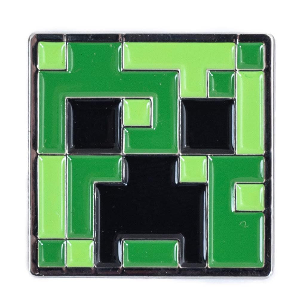 Minecraft Creeper Enamel Pin Badge, Official Licensed Collectible Lapel Pin