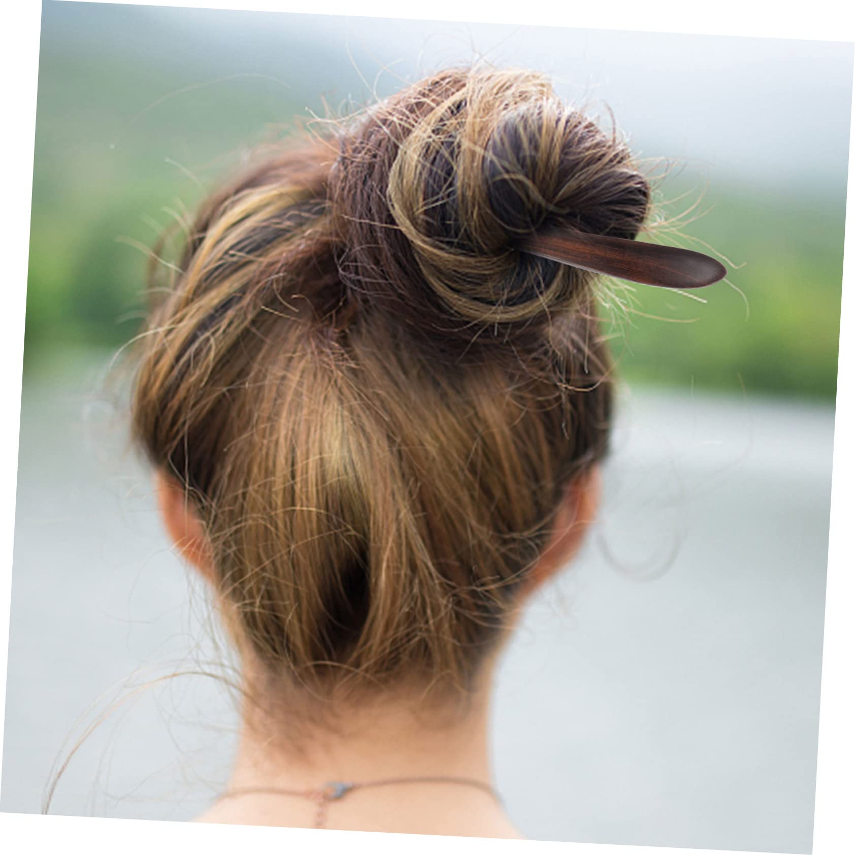 DOITOOL 4stücke Holz-haarstäbe Für Damen Reusable Chopsticks Für Frisuren Lange Schwarze Doppelseitige Haarnadeln Aus Edelhölzern Für Hochsteckfrisuren Und Alltägliche Styles