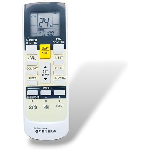 Split Air Conditioner Remote Suitable for O General AC 1 Ye
