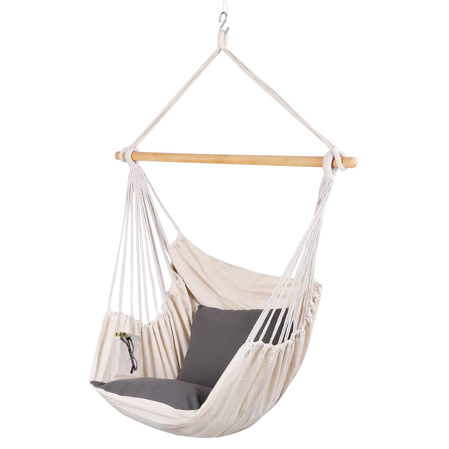 Hammock Chair Swing ChairTas (White)