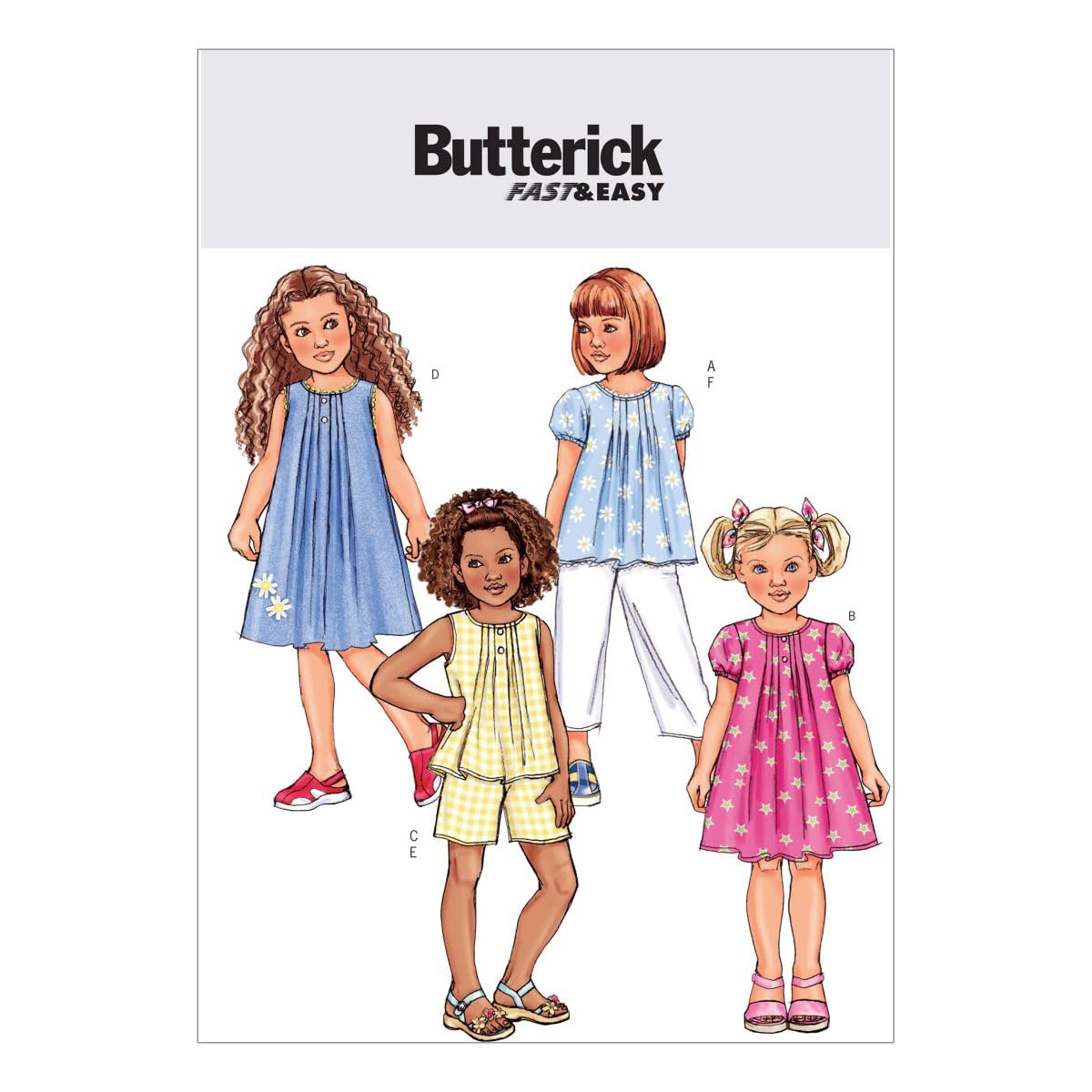 Butterick Women's Na Girls’ Separates Sewing Pattern B4176 (6-8)