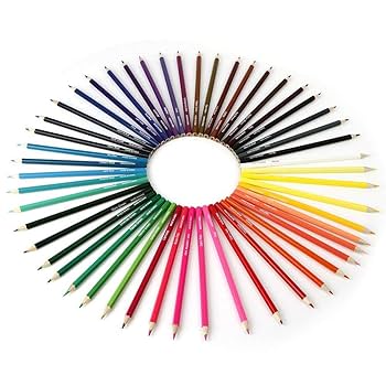 Amazon | 色鉛筆 50色セット 画材セット | 色鉛筆 | 文房具