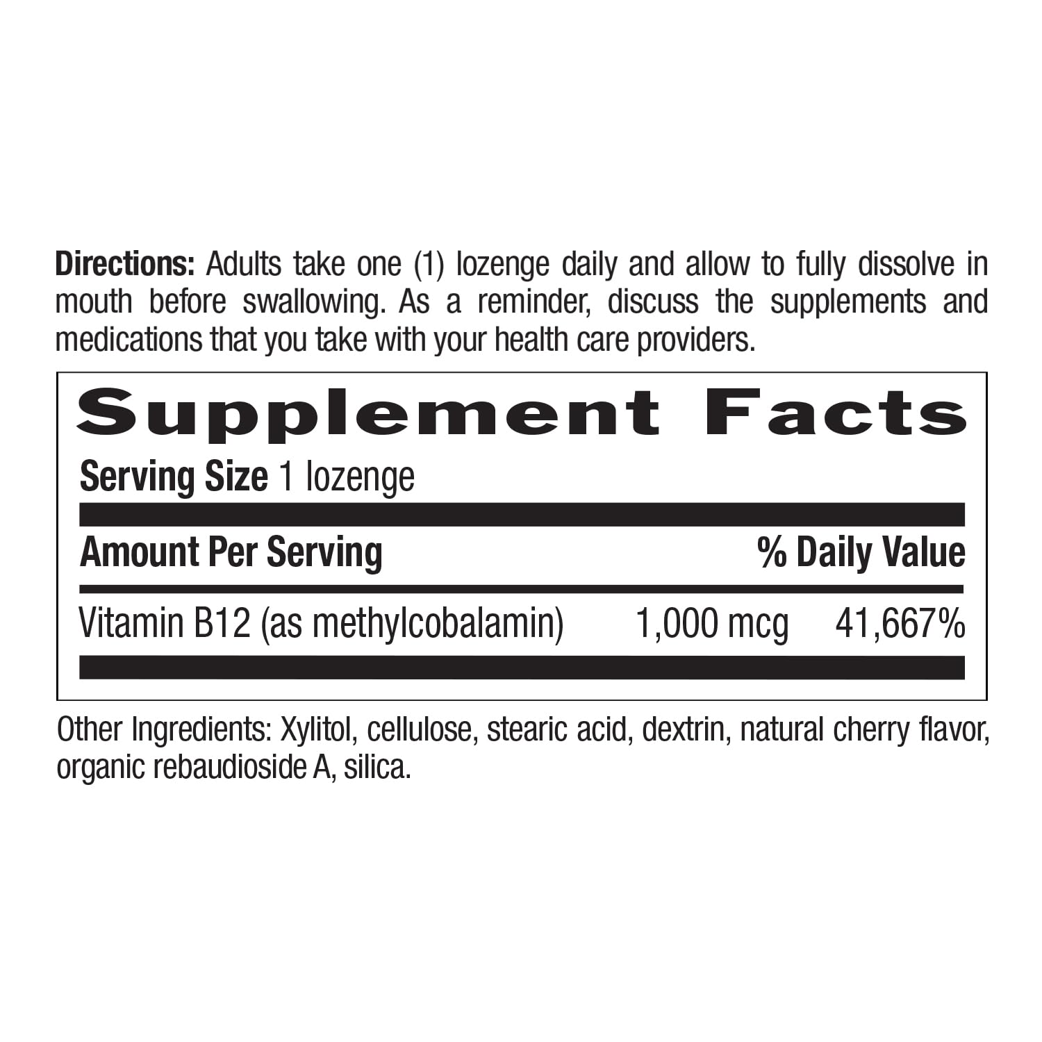 Country Life Methyl B12 1000 mcg Cherry Flavor, 60 Lozenges — Amazon image 6
