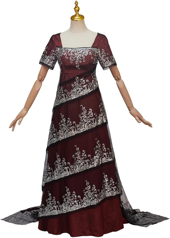 Willyacos Titanic Rose Cosplay Costume - Red Dewitt Bukater Dress, Dinner Outfit for Women - Image 2