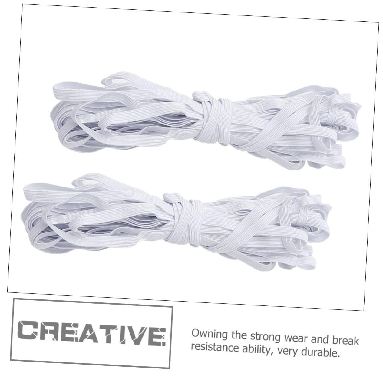STOBOK Banda Elástica Plana para Prendas, Alta Resistencia y Elasticidad, Adecuado para Costura DIY y Manualidades de Ropa