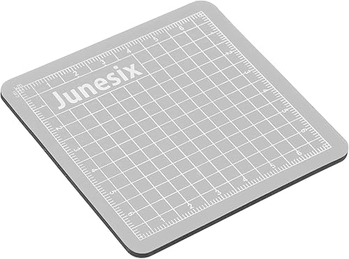 MECCANIXITY Alfombrillas de corte giratorias de tela de 3.1 x 3.1 pulgadas, tapete de costura de doble cara, mini para aficionados, manualidades,