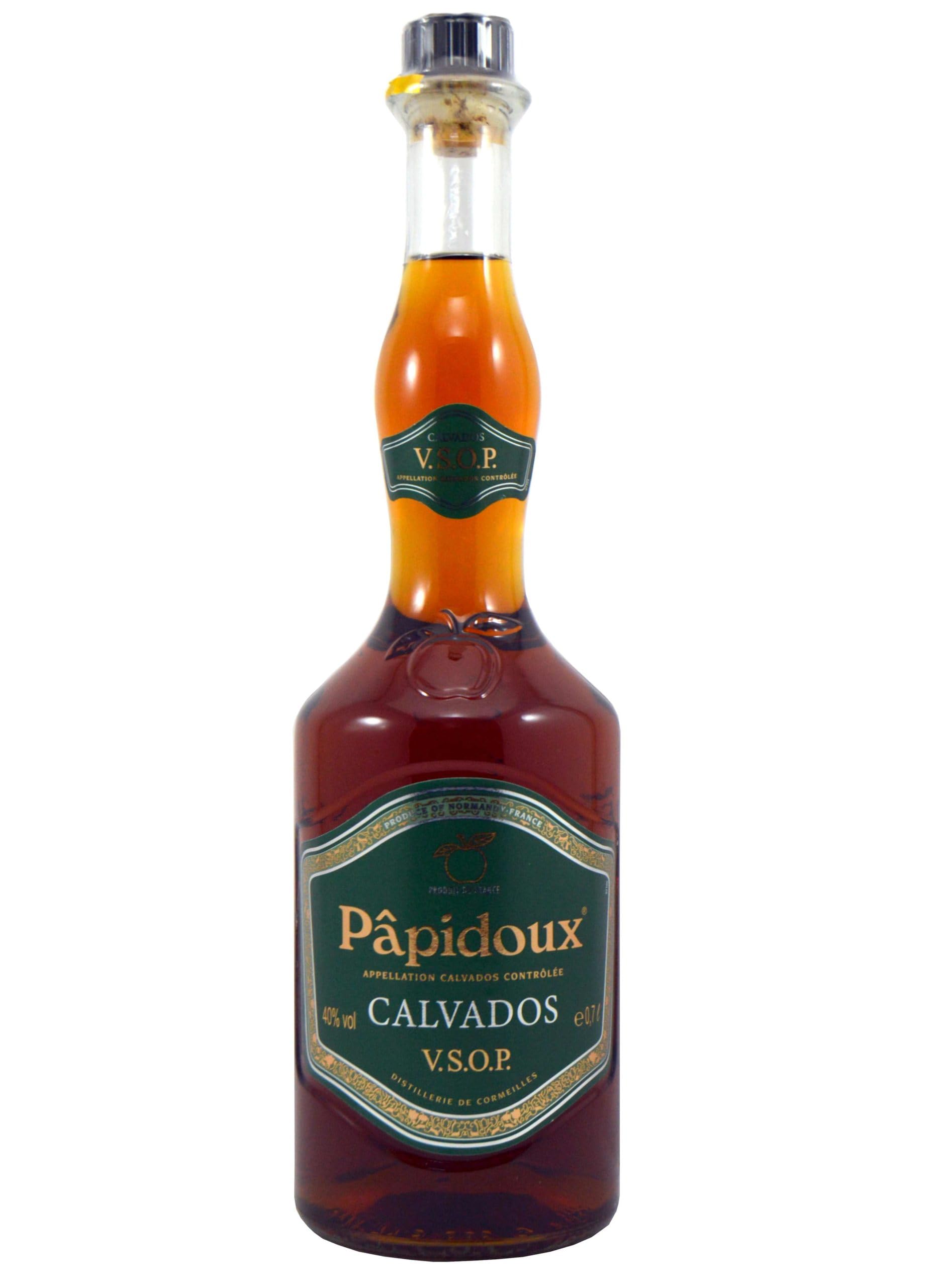 Papidoux VSOP Calvados - aus Äpfeln der Normandie (1 x 0,7l) - über fünf Jahre gereift mit mildem, elegantem Geschmack
