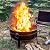 EcoNook 36 Inch Fire Pit with Grill & Lid, Fireplace & Round Table & BBQ 3 in 1 Fire Pit,Heavy Duty Wood Burning Fire Pits for Outside with Fire Poker, Waterproof Cover & Log Grate