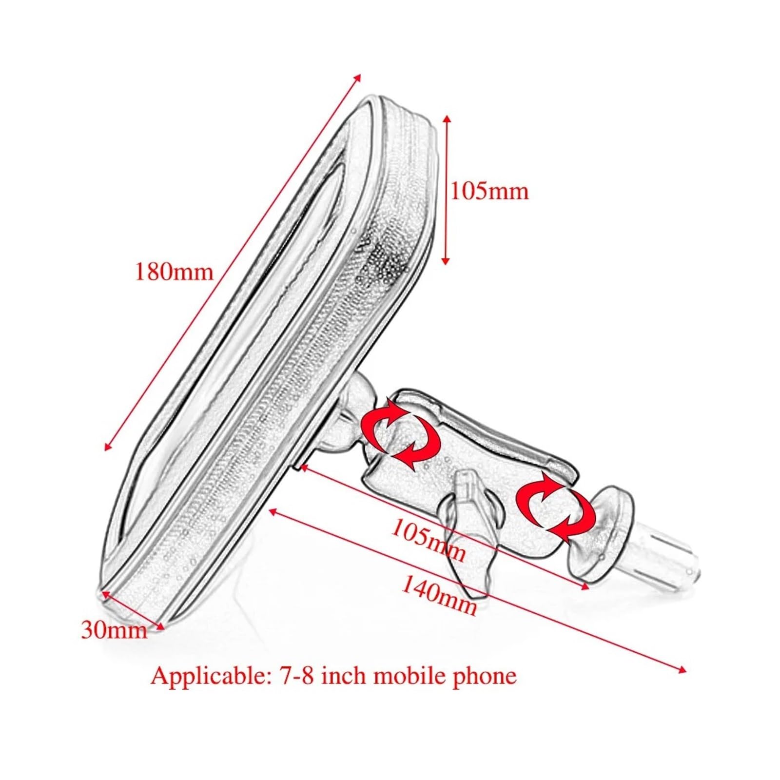 Soporte Manillar Moto para YZF R1 YZFR1 R6 2002-2017 Soporte De Navegación Motocicleta Soporte Móvil Bicicleta(Model 2)