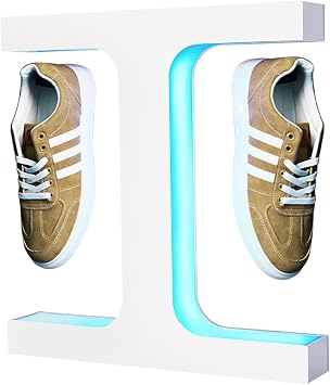 Levitating Shoe Display Stand, 360 Rotating Led Floating Shoe Display Rack, Levitating Sneaker Display, for Shoes Weighing 300-600g,for Shopping Malls and Window Displays