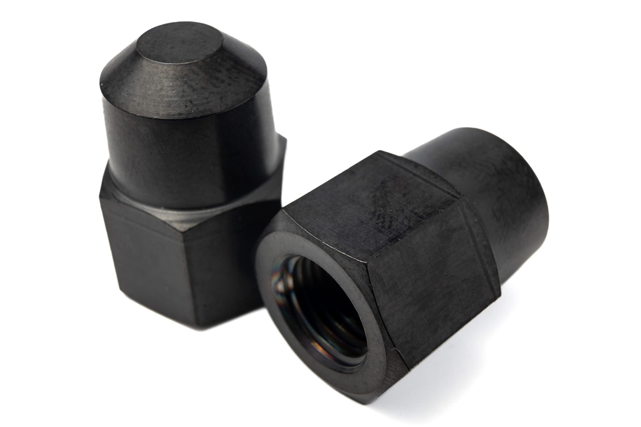 Titanium Hub Axle Nuts (Pair) – Compatible with Shimano ALFINE, ROHLOFF, SRAM i-Motion 9, G8, G9 Hubs (Black, Alfine)