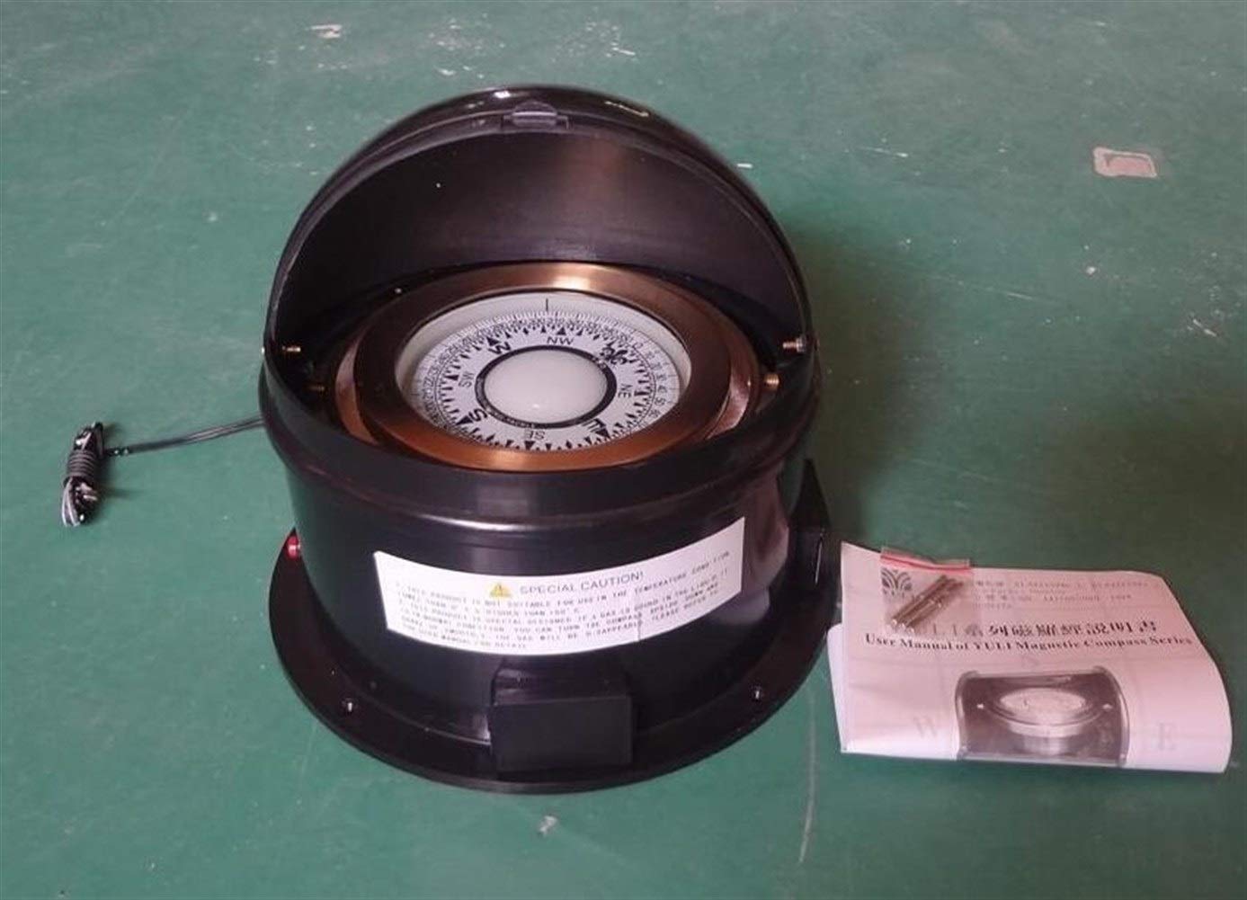 Kompas Magnetyczny kompas plastikowy Case Pełna kompas miedziana 4 cal z lekkim Magnetycznym Magnetycznym kompasem