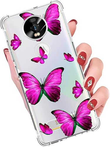 Miniatura 18 de Funda para Moto Z4, transparente flexible parachoques TPU suave goma silicona cubierta teléfono caso para Motorola Moto Z4 mariposa