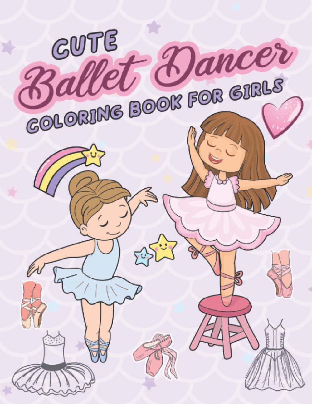 Cute Ballet Dancer Coloring Book for girls: Perfect Coloring Book For Little Aspiring Ballet Dancers- Ballet Dancer Gifts for Girls - Beautiful and Cute Artistic illustrations of Ballet dancer.
