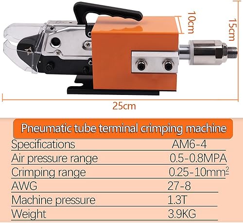 Miniatura 7 de Máquina neumática de prensado de terminales de alambre accionados por aire de la herramienta Awg28-7 de la virola AM 6-4