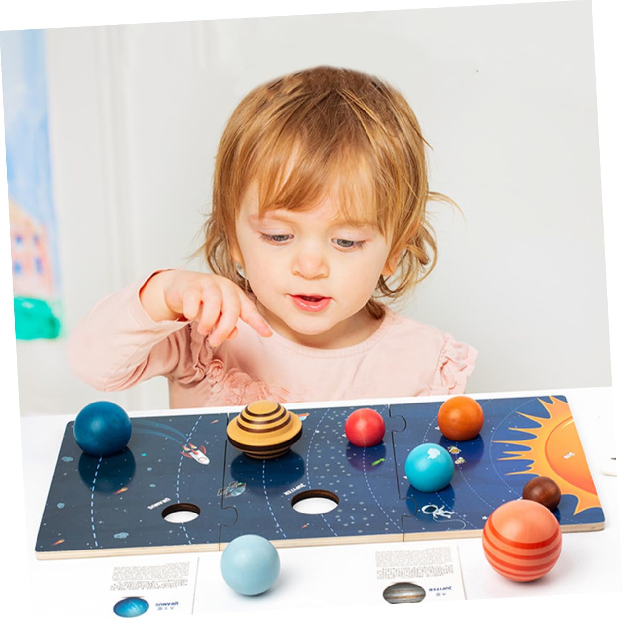 Rompecabezas del Sistema Solar 1 Juego de Madera para Niños