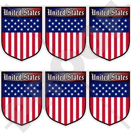 USA United States of America US Shield American 40mm (1,6