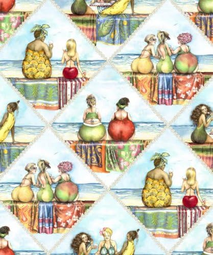 Elizabeth Studios Fruit Ladies Quilt Fabric by The Yard