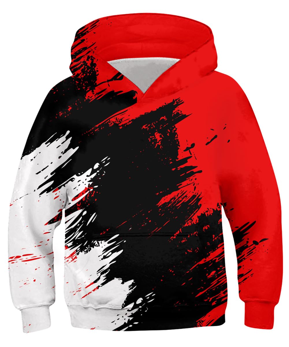 Lovekider Boys Hoodie Kids 3D Print Graphic Pullover Sweatshirt 6-16 Years