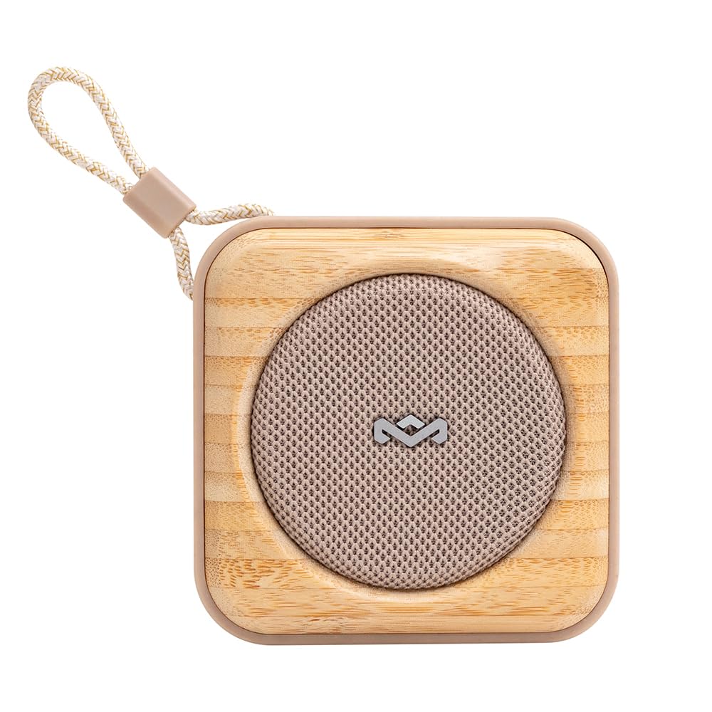 House of Marley Roots Altoparlante Bluetooth Portatile - Crema | Resistente Alle Intemperie, IP67 Impermeabile, 10 Ore di Riproduzione, Altoparlante Wireless Ricaricabile per Cell