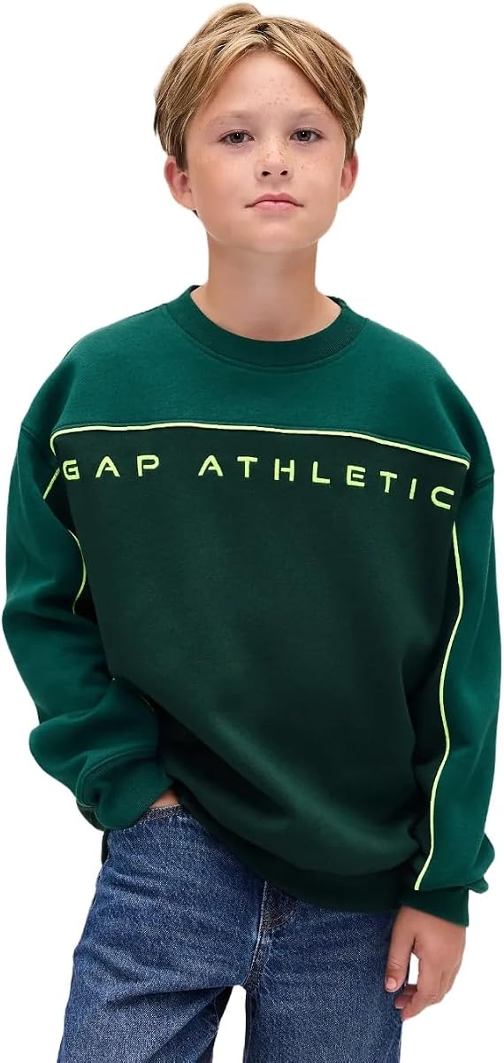 GAP Sudadera con capucha y logotipo de moda para niño