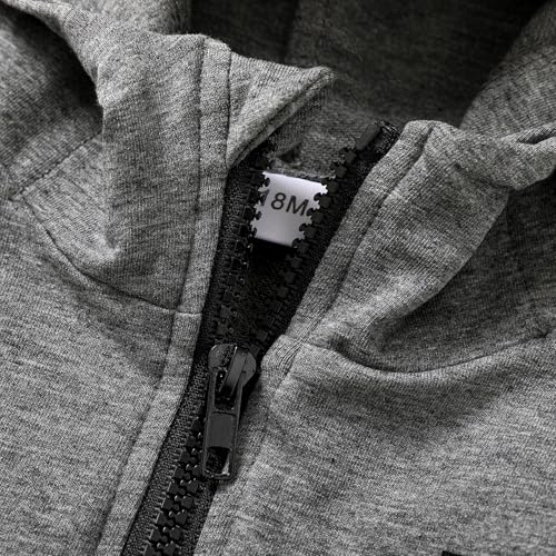 Image of YOUNGER STAR Toddler Baby Boy Girl Clothes Fall Winter Outfits Long Sleeve Hoodie Sweatshirt Sweat Pants Cotton Sweatsuits